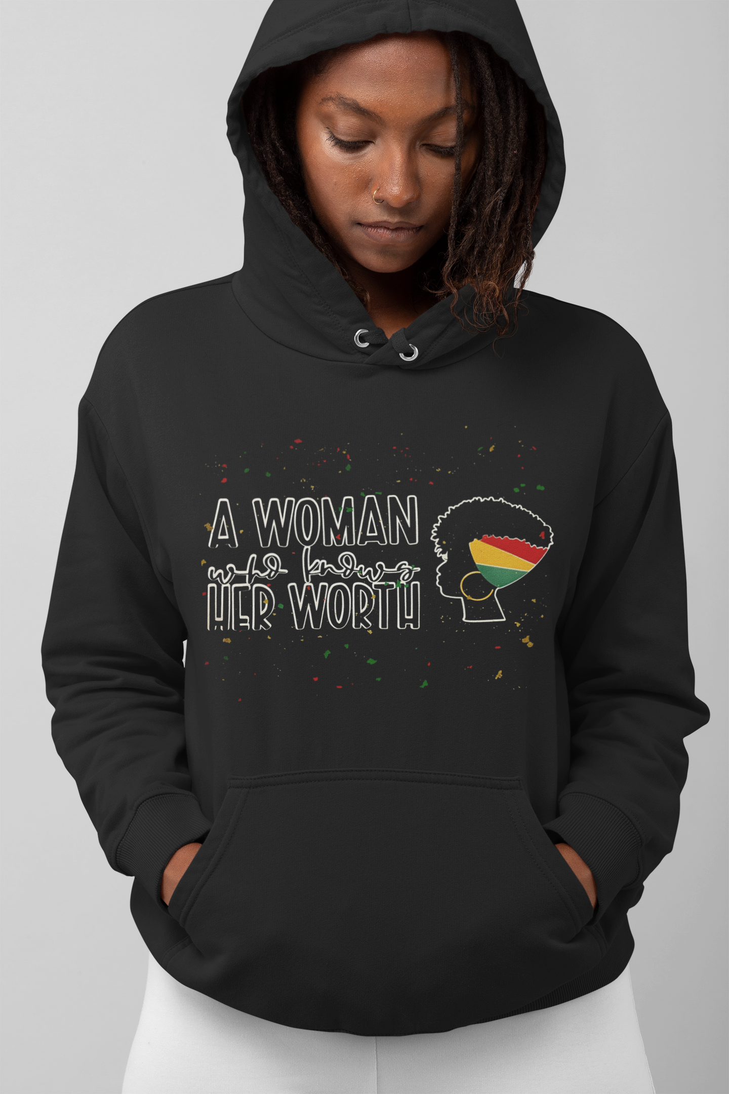 A Woman Who Knows Her Worth Hoodie