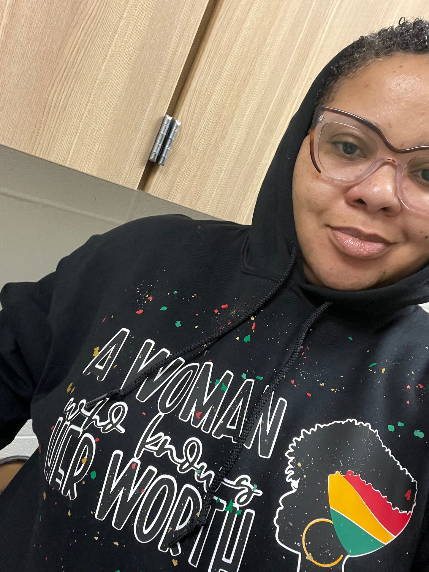 A Woman Who Knows Her Worth Hoodie