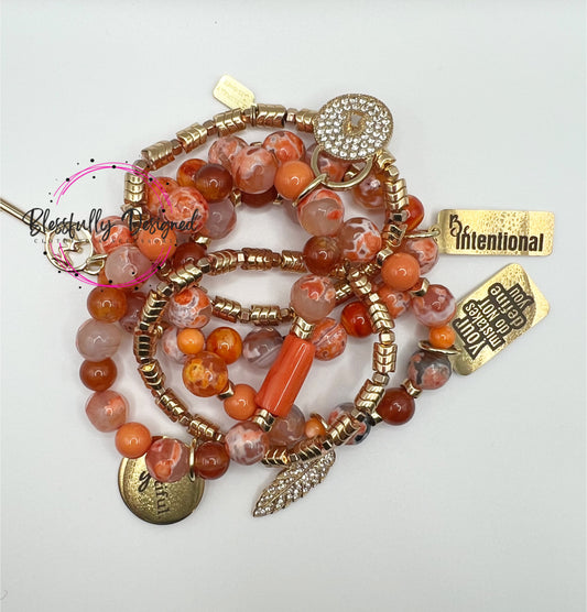 Orange Sunset | 5 Pc.Set