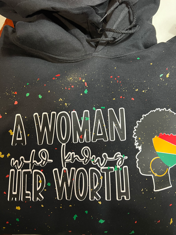 A Woman Who Knows Her Worth Hoodie