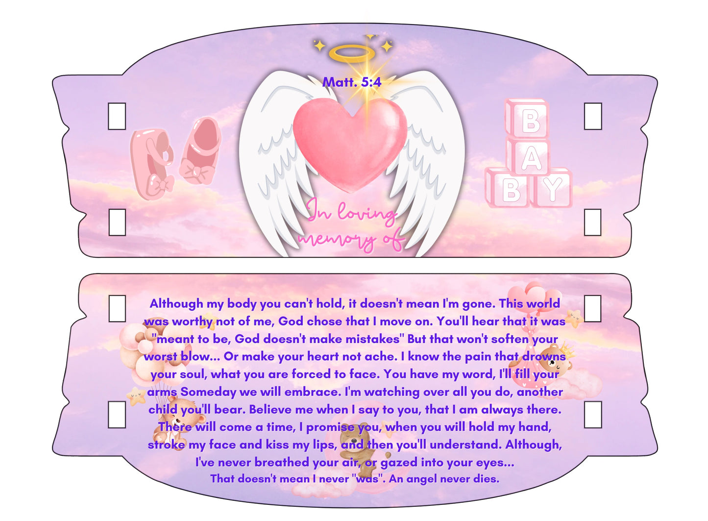 Memorial Bench Keepsake