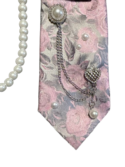 Floral Tie Necklace