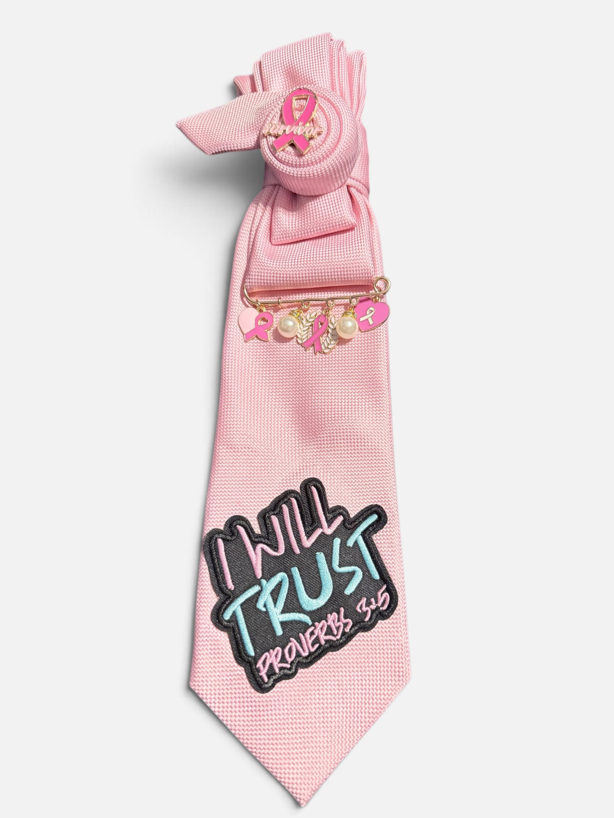 I Will Trust Tie Necklace