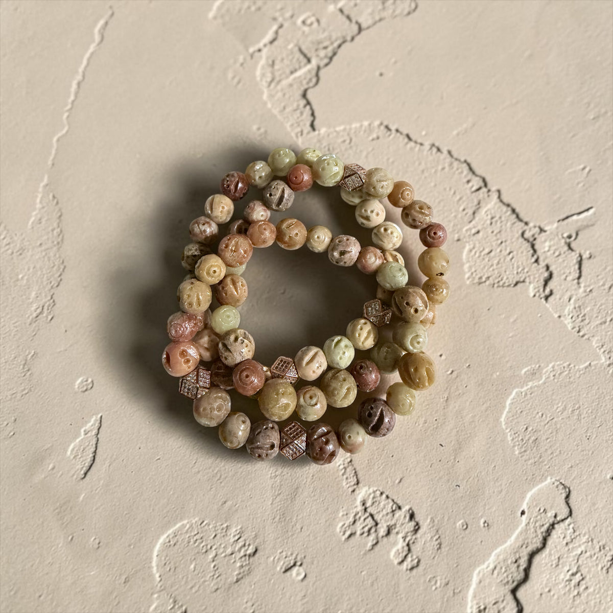 Carved Soapstone Bracelets